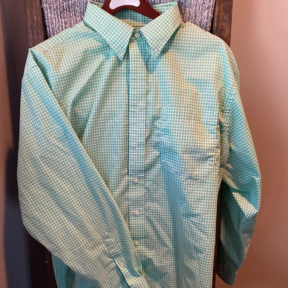 Turquoise Button-front shirt